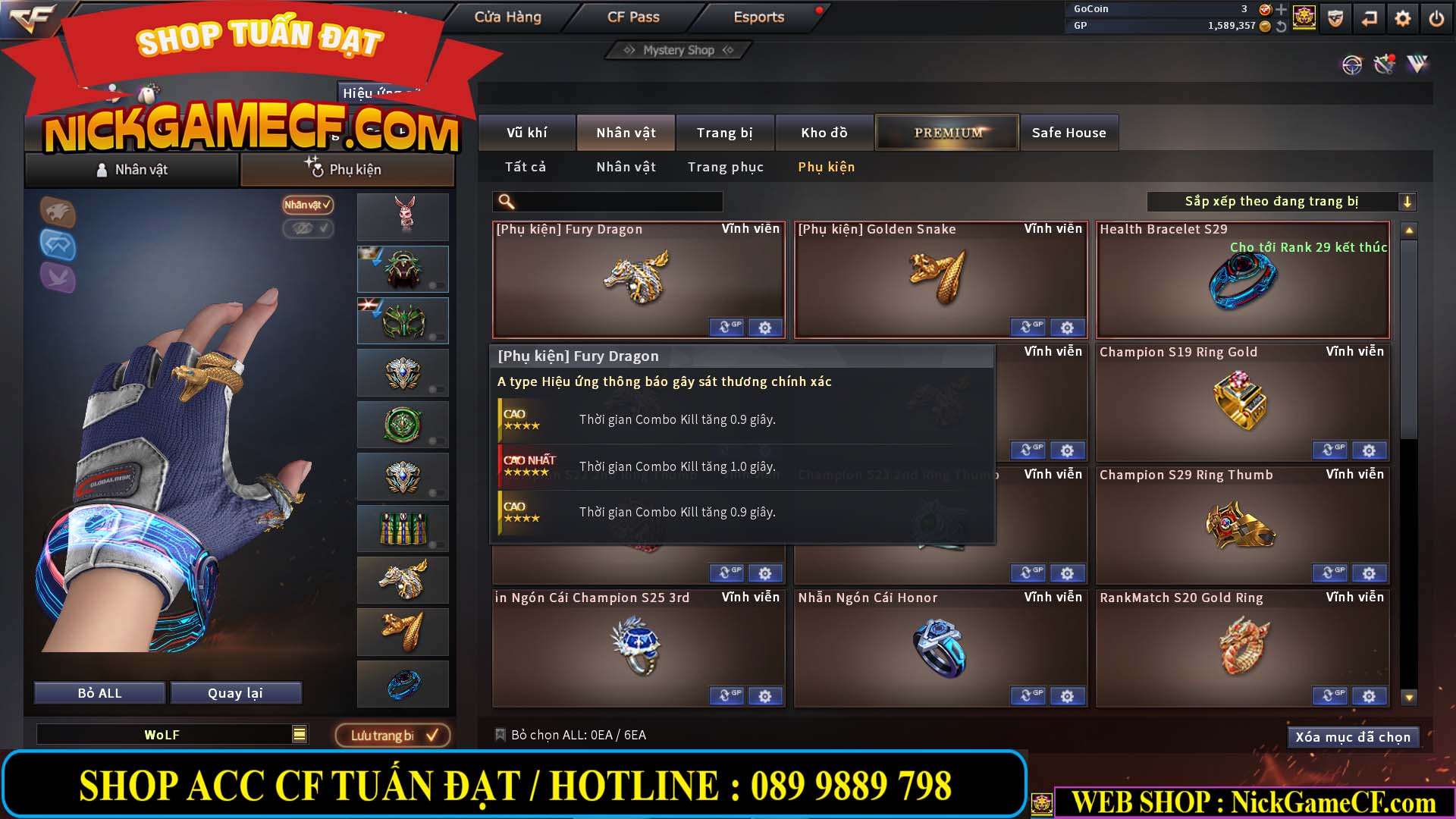 MÃ CF13083 - GIÁ : 6M2 - CHIẾN C4 - ZOM - 58 VIP - VIP5