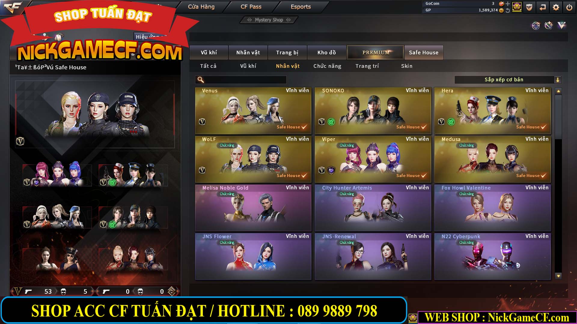 MÃ CF13083 - GIÁ : 6M2 - CHIẾN C4 - ZOM - 58 VIP - VIP5