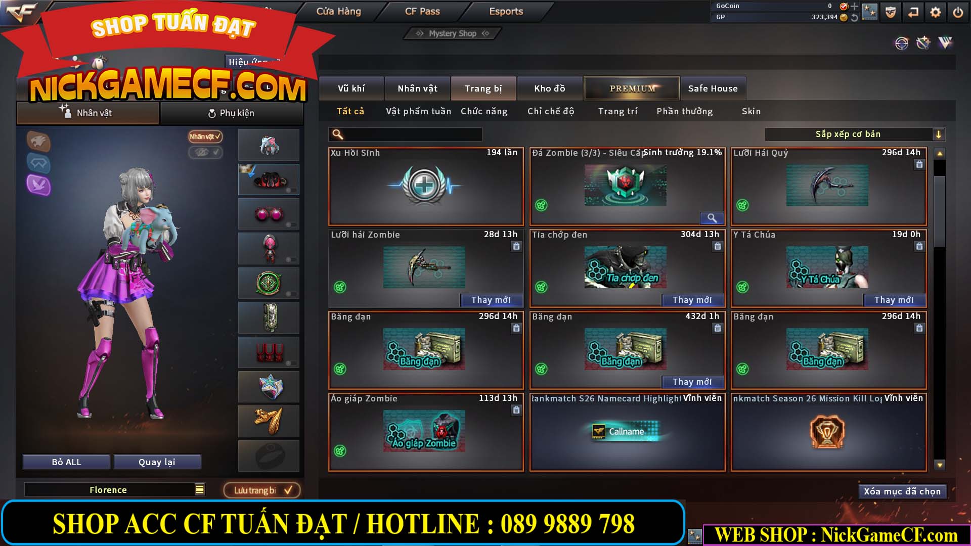MÃ CF13087 - GIÁ : 4350K - CHIẾN ZOM SIÊU HÓT AE ƠI - VIP5
