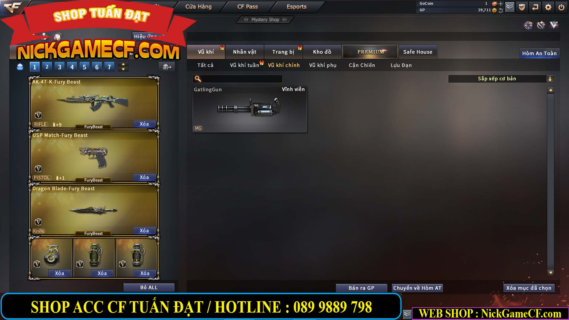 MÃ CF13161 - GIÁ : 3M5 - CHIẾN C4 SIÊU NÉT - TRÙM TÂN BINH - VIP5