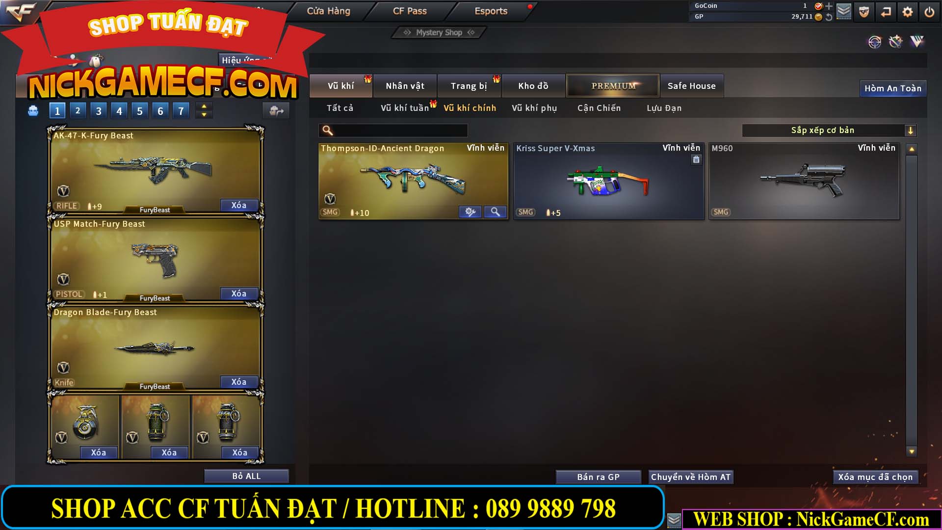 MÃ CF13161 - GIÁ : 3M5 - CHIẾN C4 SIÊU NÉT - TRÙM TÂN BINH - VIP5