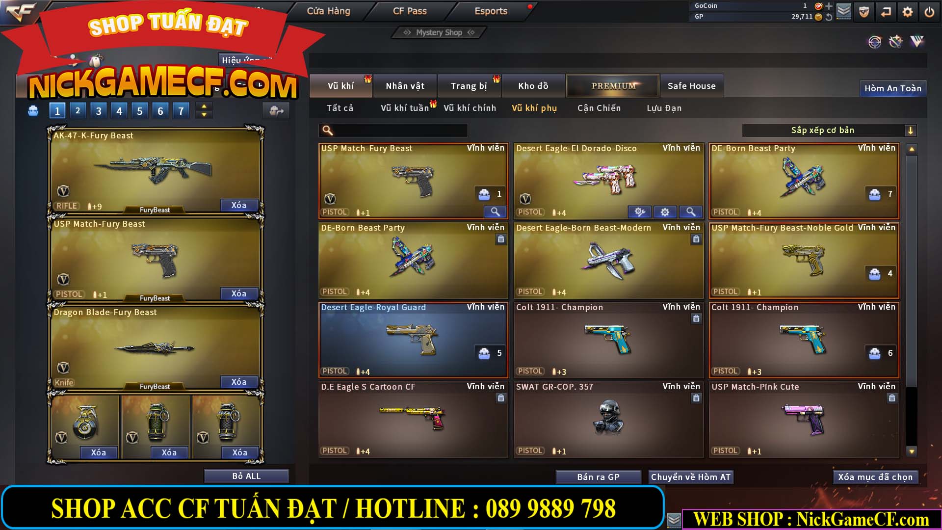 MÃ CF13161 - GIÁ : 3M5 - CHIẾN C4 SIÊU NÉT - TRÙM TÂN BINH - VIP5