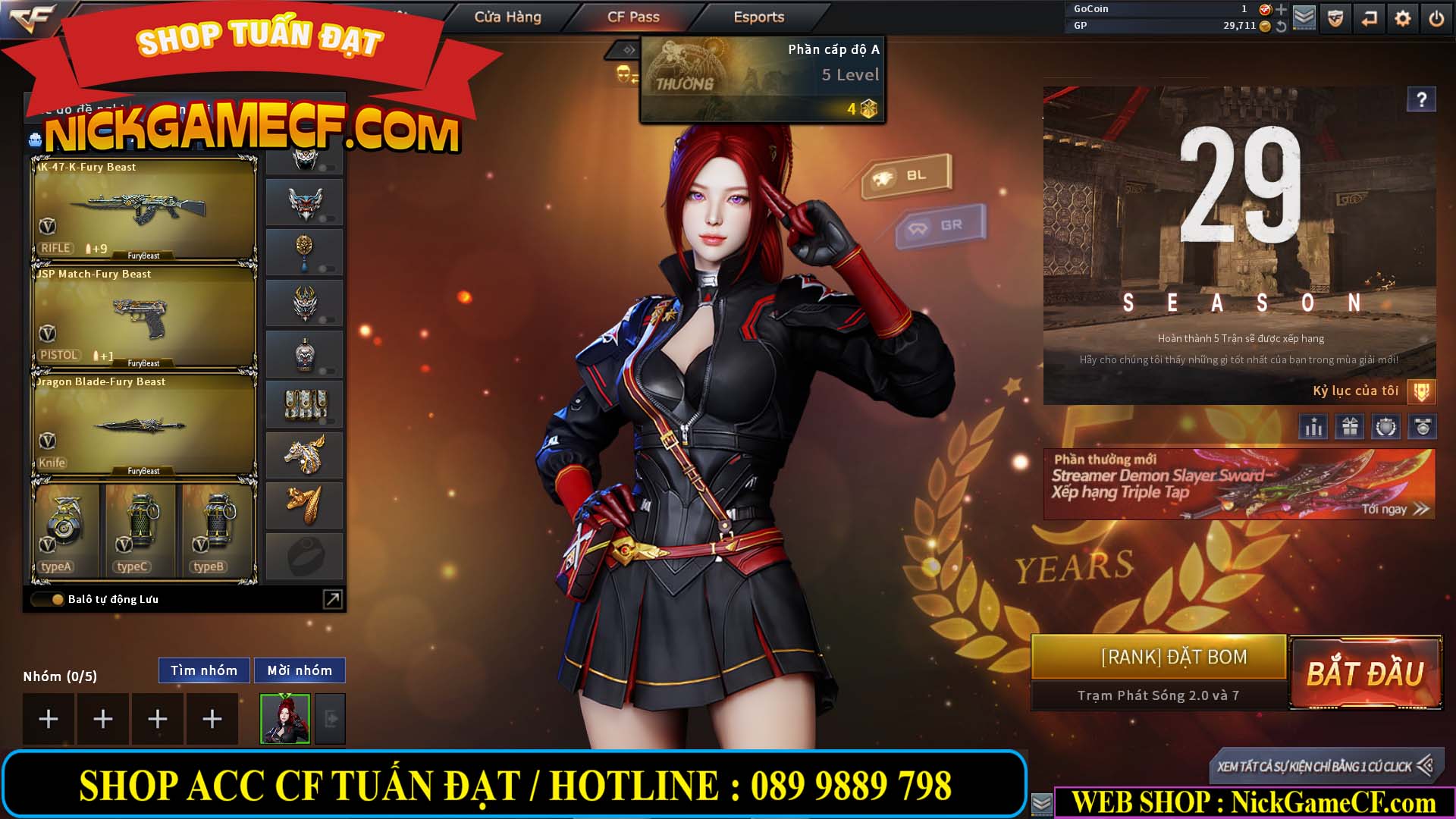 MÃ CF13161 - GIÁ : 3M5 - CHIẾN C4 SIÊU NÉT - TRÙM TÂN BINH - VIP5
