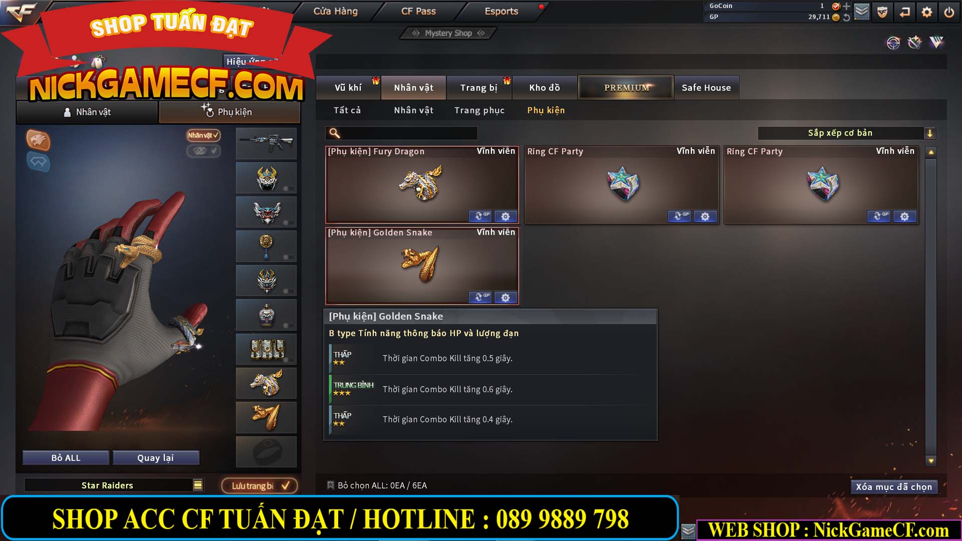 MÃ CF13161 - GIÁ : 3M5 - CHIẾN C4 SIÊU NÉT - TRÙM TÂN BINH - VIP5