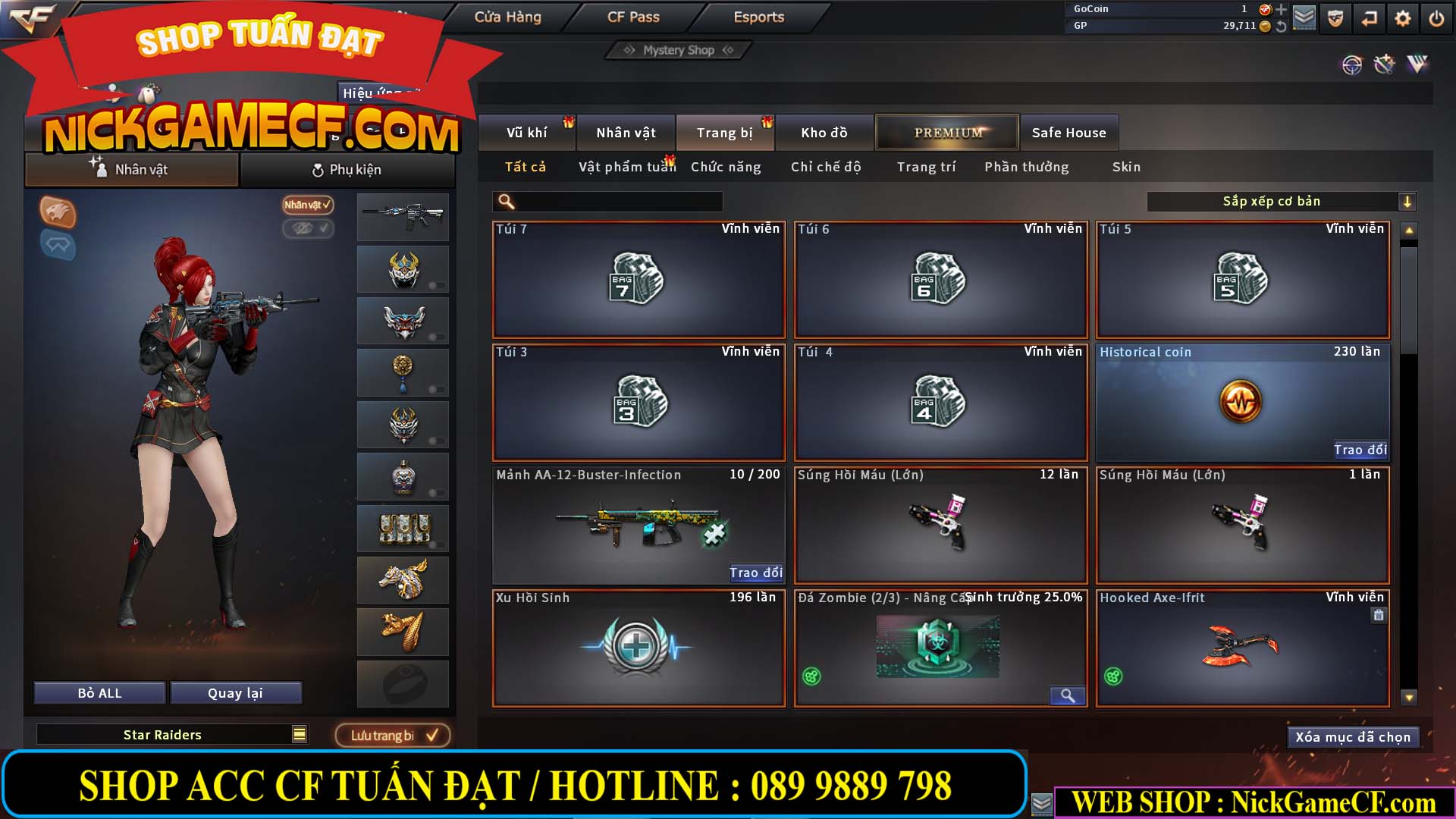 MÃ CF13161 - GIÁ : 3M5 - CHIẾN C4 SIÊU NÉT - TRÙM TÂN BINH - VIP5