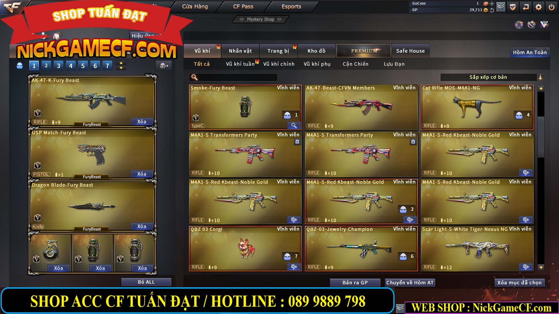 MÃ CF13161 - GIÁ : 3M5 - CHIẾN C4 SIÊU NÉT - TRÙM TÂN BINH - VIP5