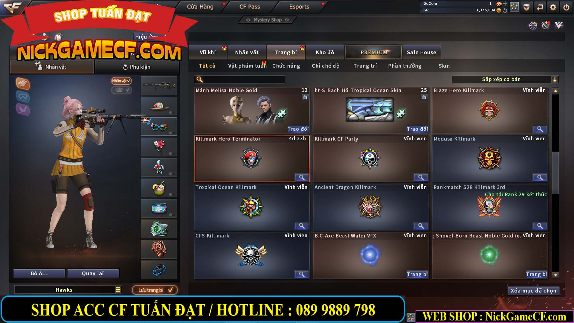 MÃ CF13248 - GIÁ : 3999K - CHIẾN  C4 SIÊU NÉT - 33 VIP - VIP6
