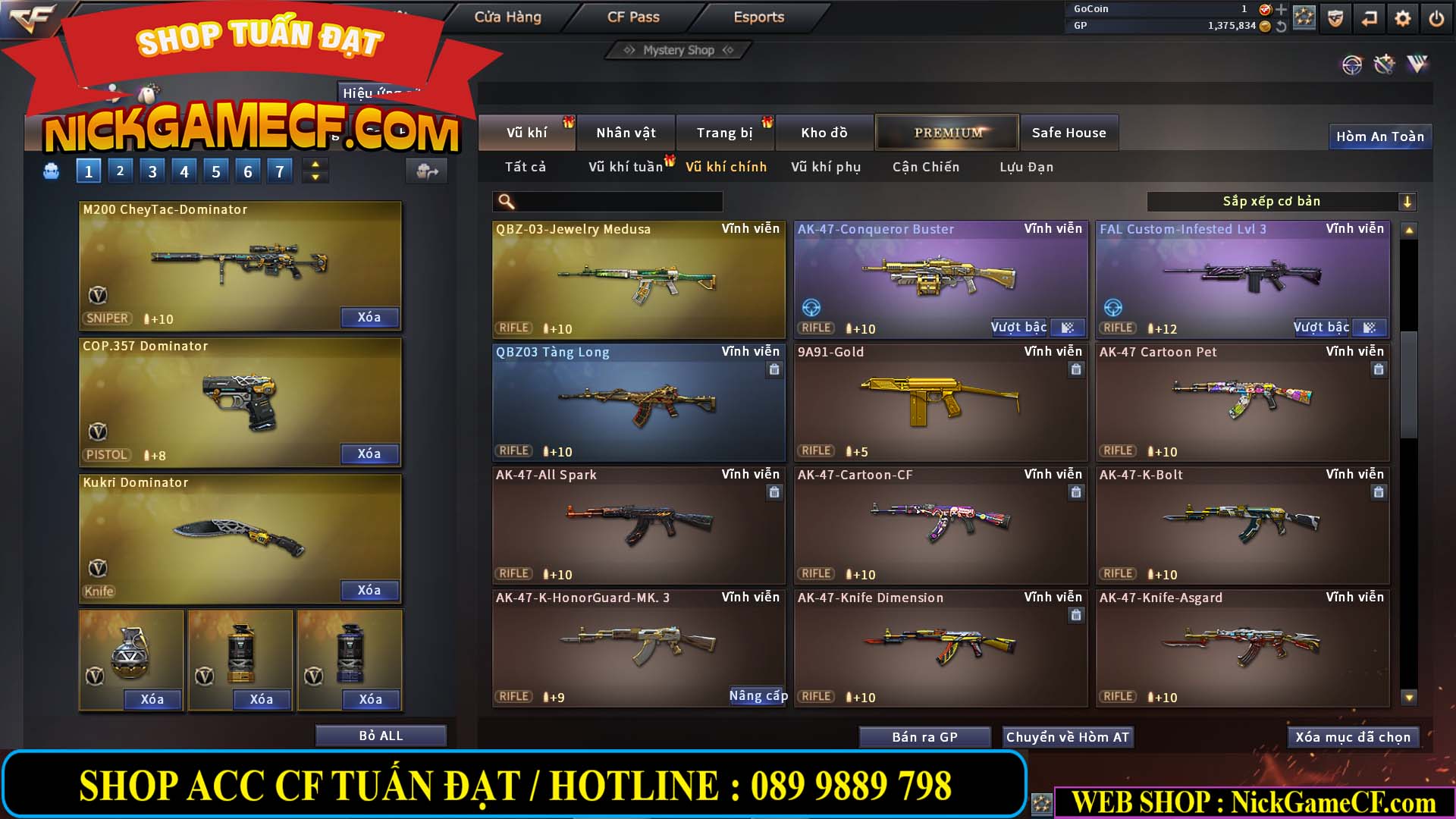 MÃ CF13248 - GIÁ : 3999K - CHIẾN  C4 SIÊU NÉT - 33 VIP - VIP6