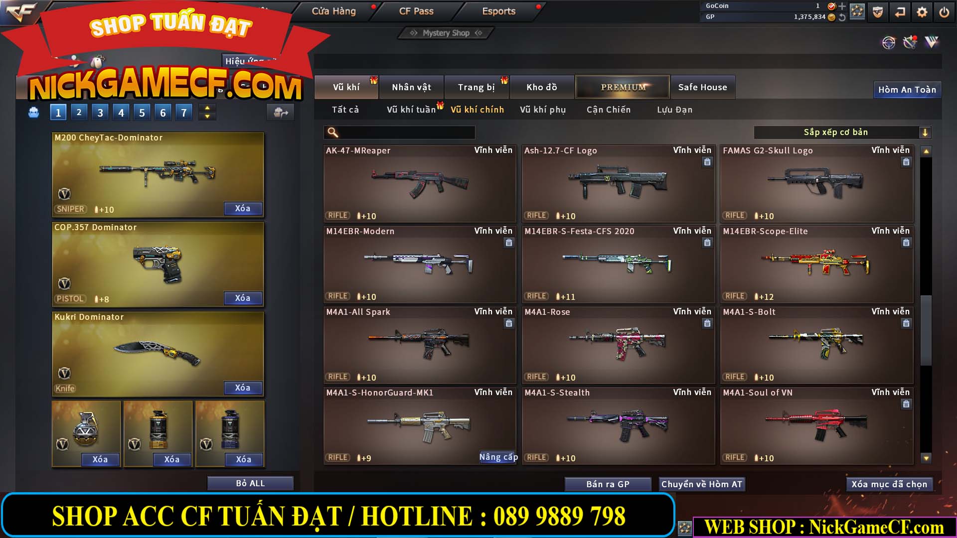 MÃ CF13248 - GIÁ : 3999K - CHIẾN  C4 SIÊU NÉT - 33 VIP - VIP6
