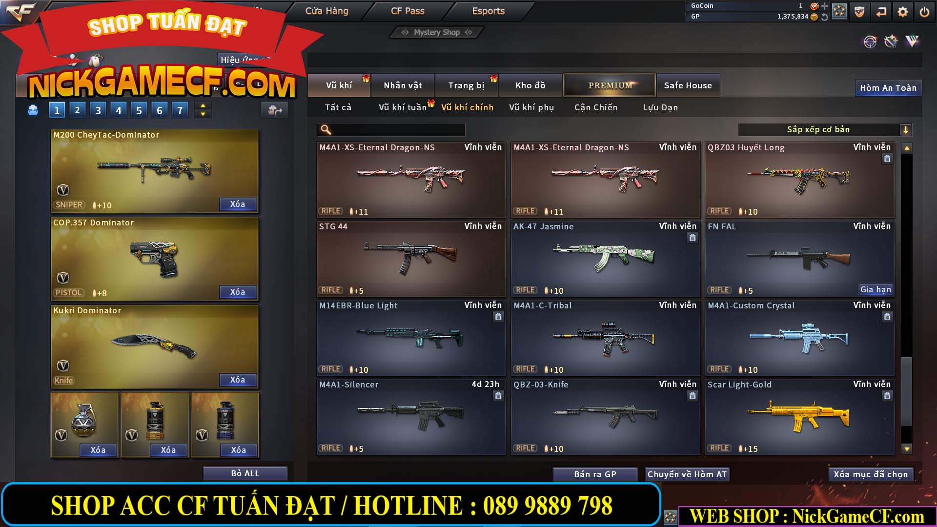 MÃ CF13248 - GIÁ : 3999K - CHIẾN  C4 SIÊU NÉT - 33 VIP - VIP6