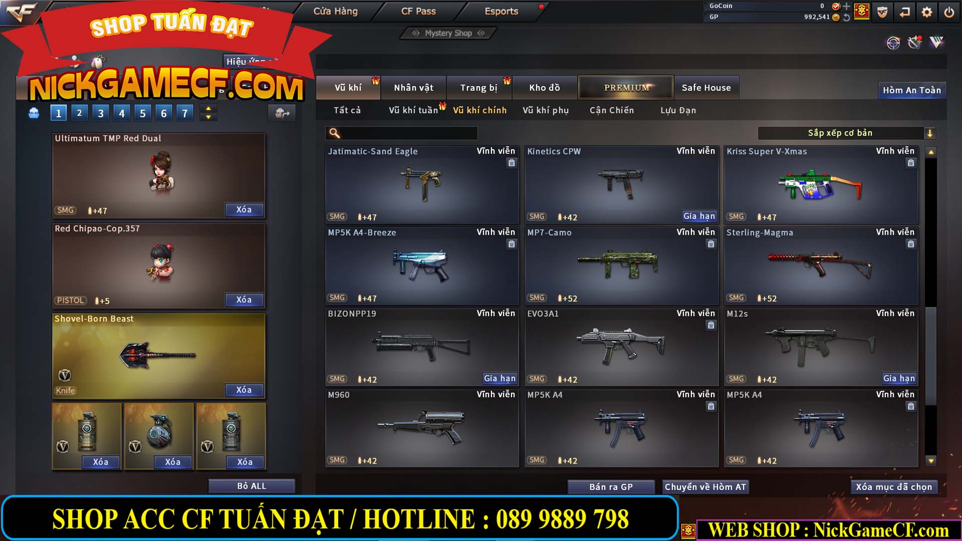 MÃ CF13300 - GIÁ : 4750K - CHIẾN ZOM ĐẸP - C4 XINH - 29 VIP - VIP5