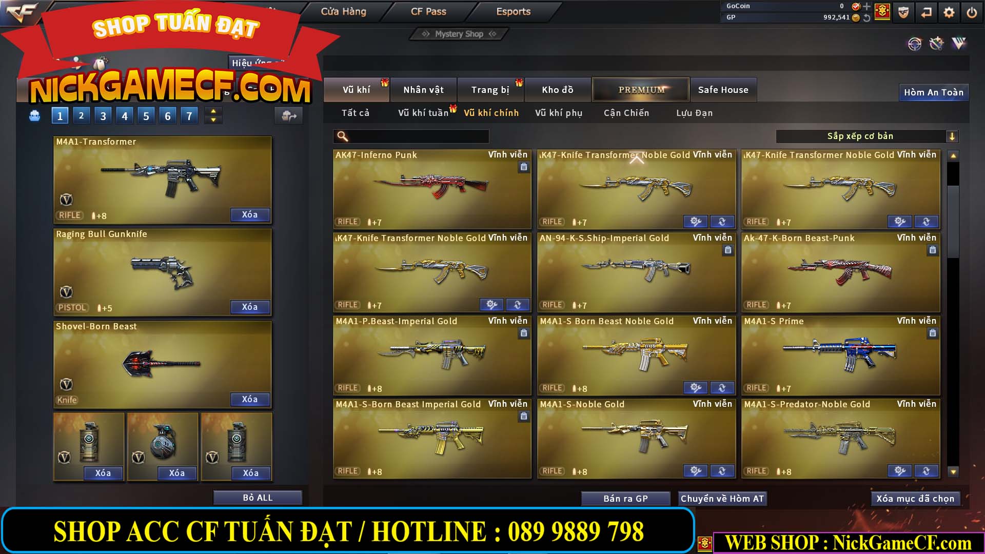 MÃ CF13300 - GIÁ : 4750K - CHIẾN ZOM ĐẸP - C4 XINH - 29 VIP - VIP5
