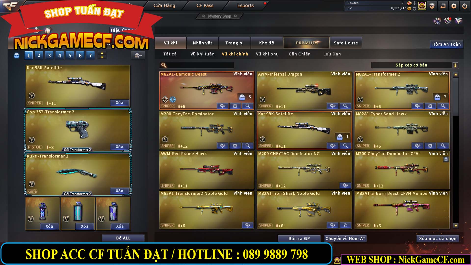 MÃ CF13310 - GIÁ : 6M2 - CHIẾN C4 - SNIP NÉT CĂNG - 48 VIP - VIP6