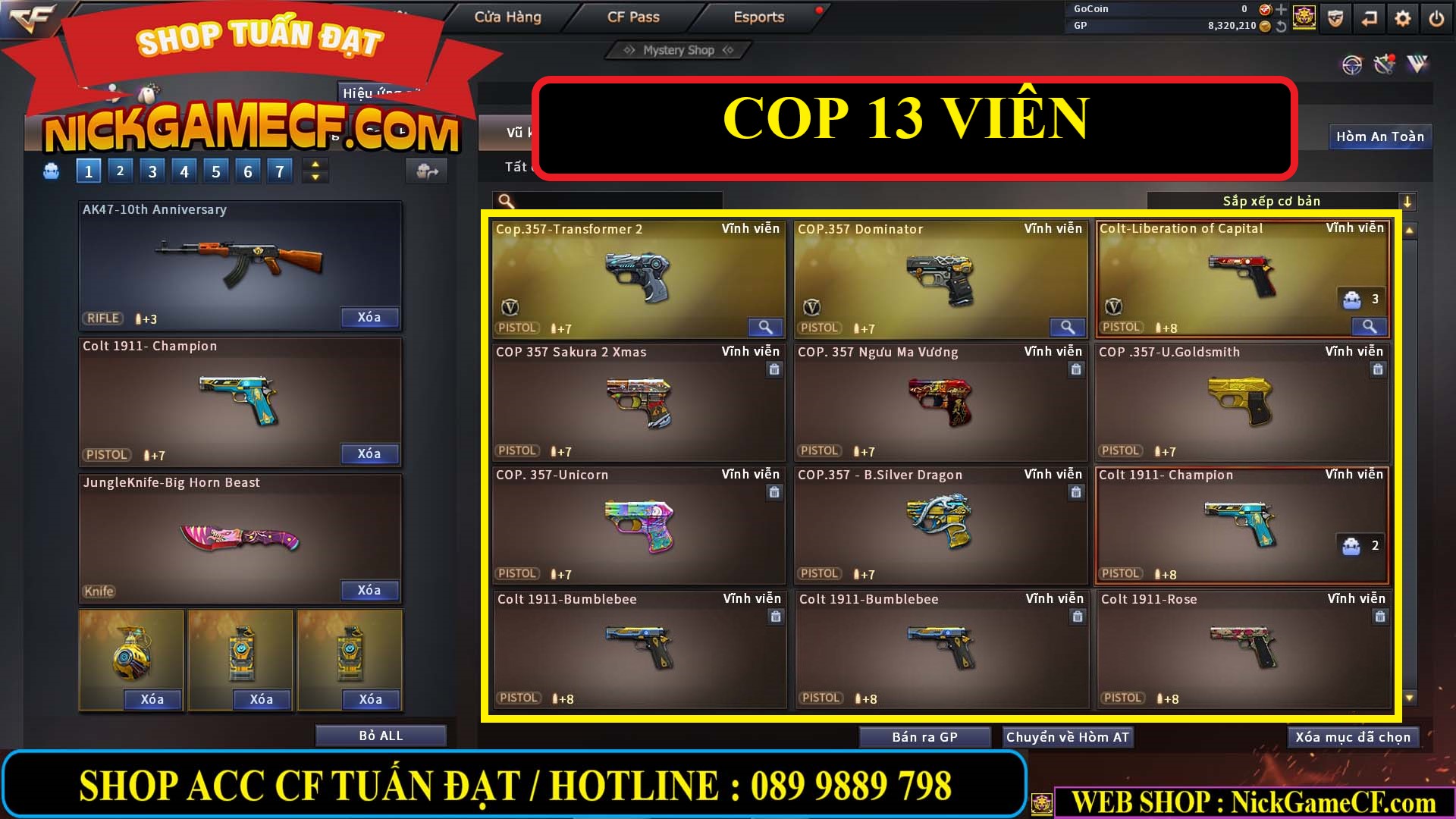 MÃ CF13310 - GIÁ : 6M2 - CHIẾN C4 - SNIP NÉT CĂNG - 48 VIP - VIP6