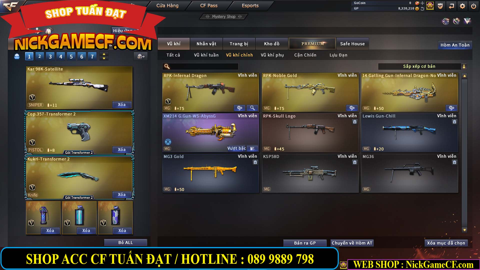 MÃ CF13310 - GIÁ : 6M2 - CHIẾN C4 - SNIP NÉT CĂNG - 48 VIP - VIP6