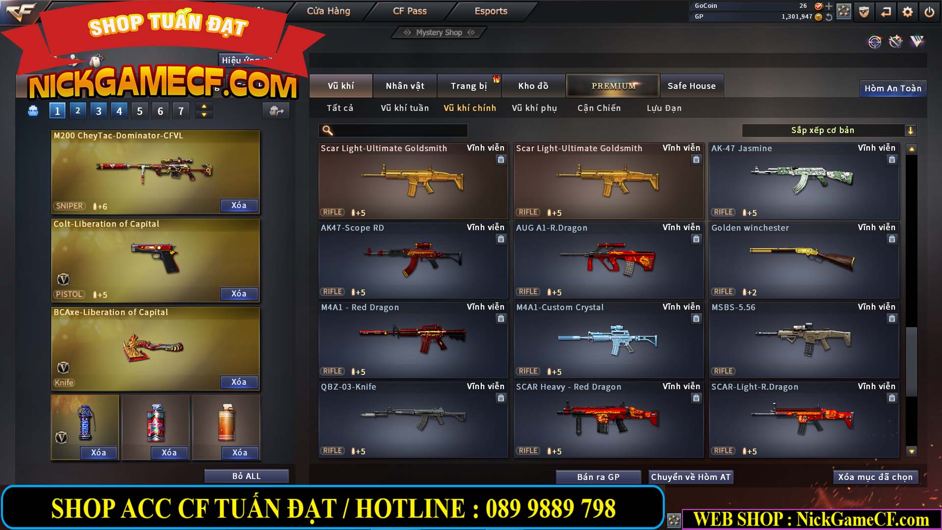 MÃ CF13327 - GIÁ : 1999K - CHIẾN C4 XINH - 16 VIP - GẦN VIP5
