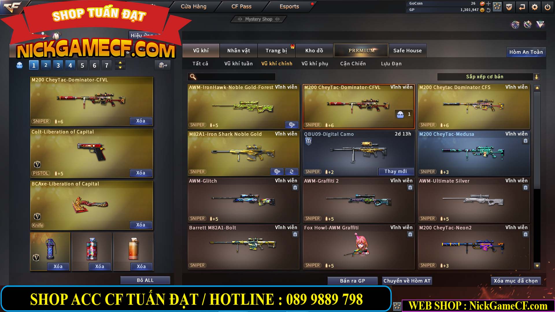 MÃ CF13327 - GIÁ : 1999K - CHIẾN C4 XINH - 16 VIP - GẦN VIP5