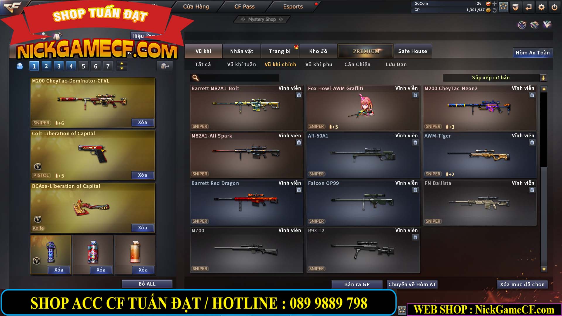 MÃ CF13327 - GIÁ : 1999K - CHIẾN C4 XINH - 16 VIP - GẦN VIP5