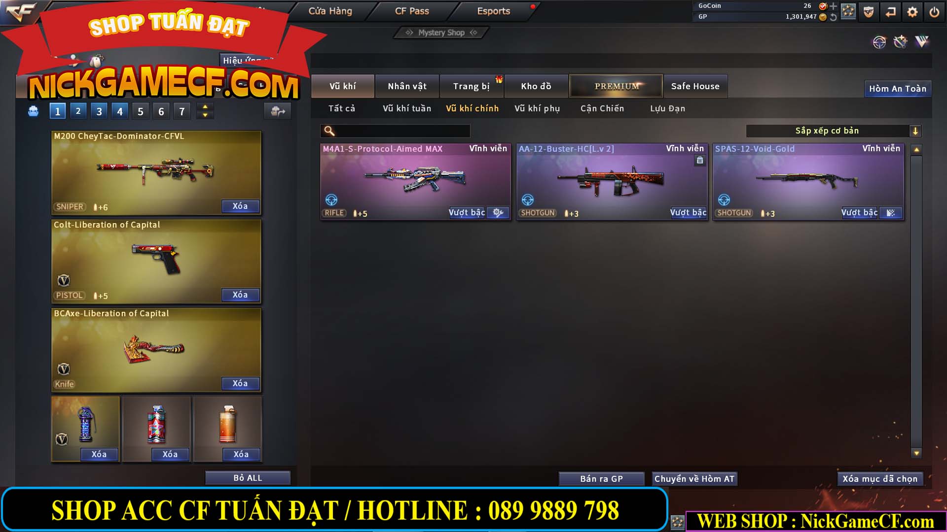 MÃ CF13327 - GIÁ : 1999K - CHIẾN C4 XINH - 16 VIP - GẦN VIP5