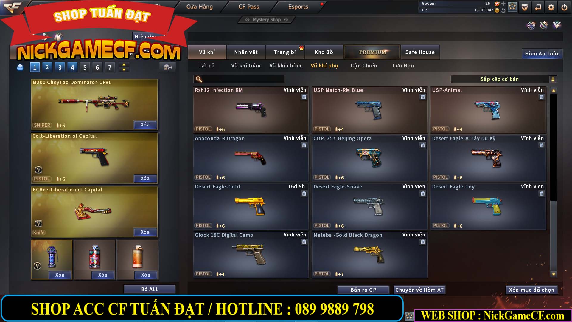 MÃ CF13327 - GIÁ : 1999K - CHIẾN C4 XINH - 16 VIP - GẦN VIP5