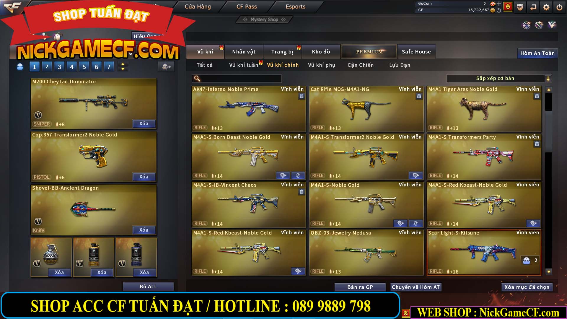 MÃ CF13352 - GIÁ : 3650K - CHIẾN C4 XINH XINH - 32 VIP - VIP5