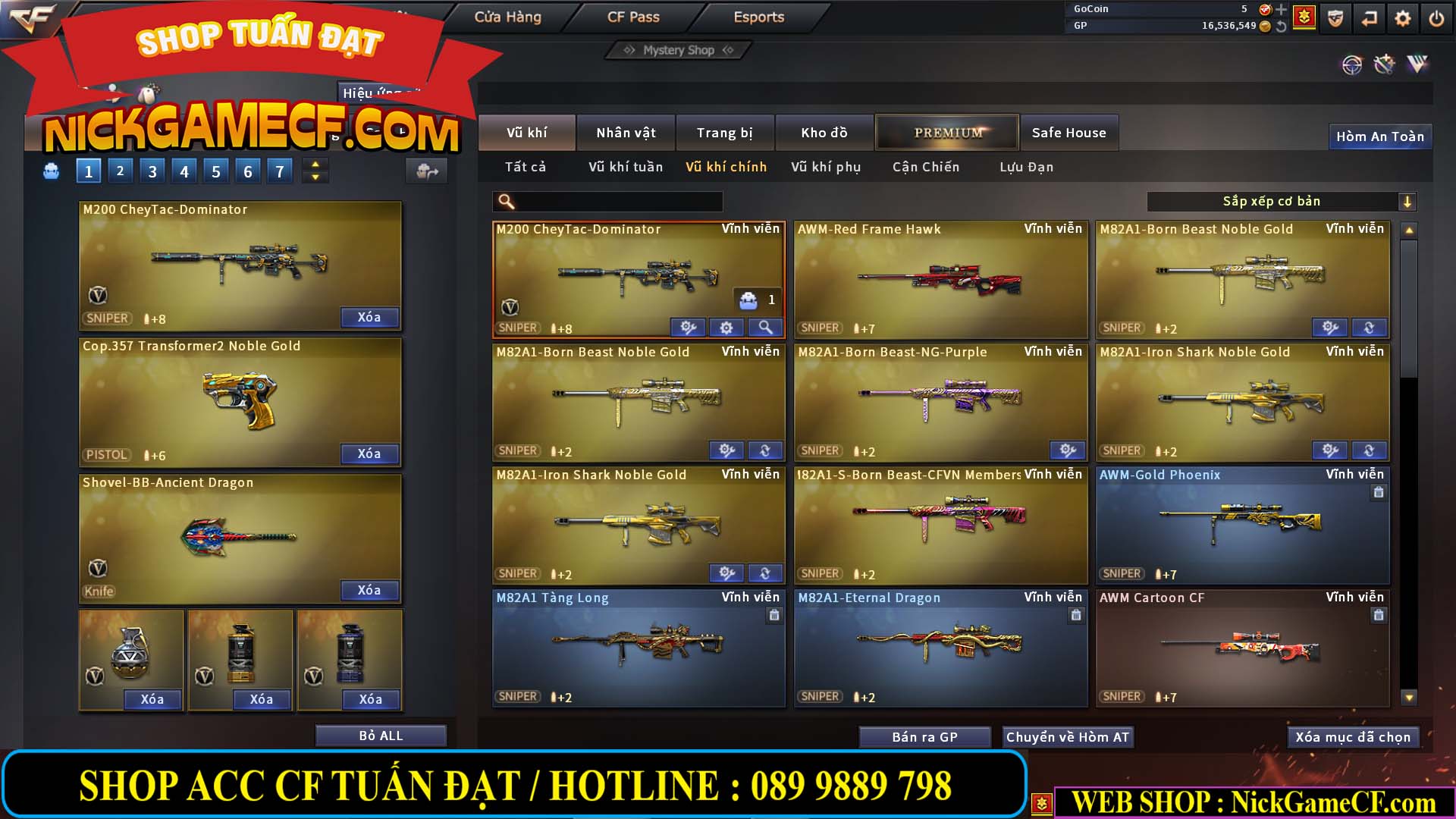 MÃ CF13352 - GIÁ : 3650K - CHIẾN C4 XINH XINH - 32 VIP - VIP5