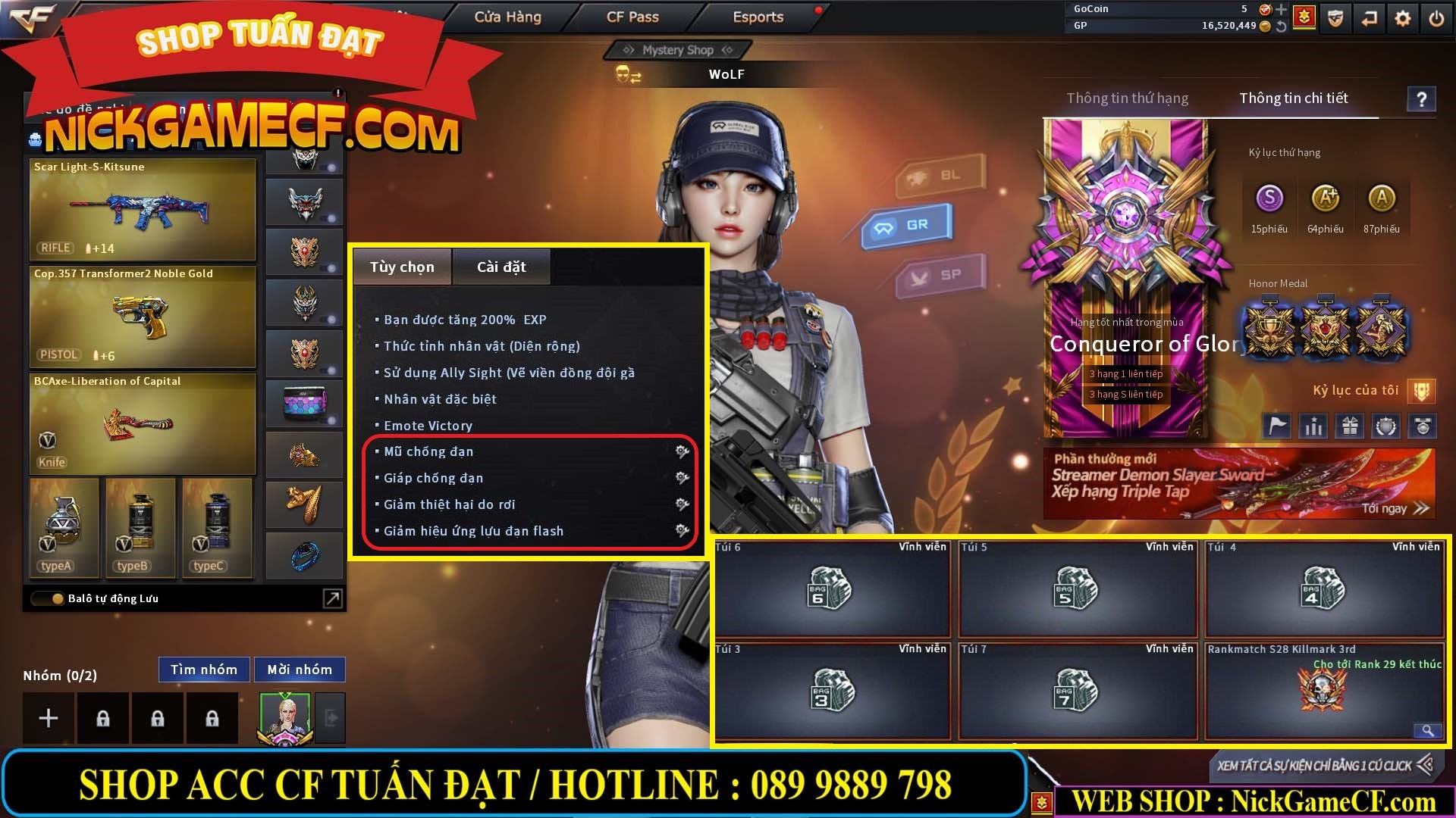 MÃ CF13352 - GIÁ : 3650K - CHIẾN C4 XINH XINH - 32 VIP - VIP5
