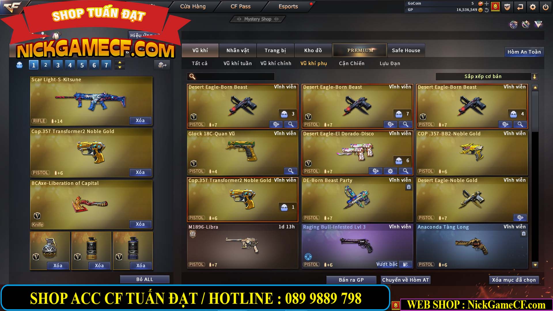 MÃ CF13352 - GIÁ : 3650K - CHIẾN C4 XINH XINH - 32 VIP - VIP5