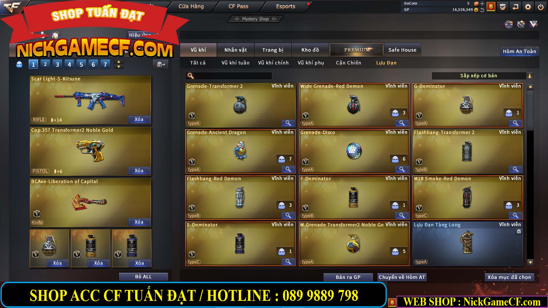 MÃ CF13352 - GIÁ : 3650K - CHIẾN C4 XINH XINH - 32 VIP - VIP5