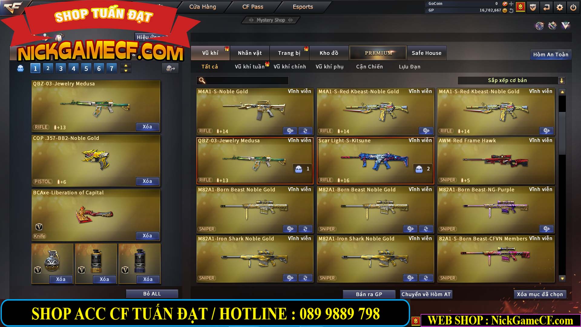 MÃ CF13352 - GIÁ : 3650K - CHIẾN C4 XINH XINH - 32 VIP - VIP5