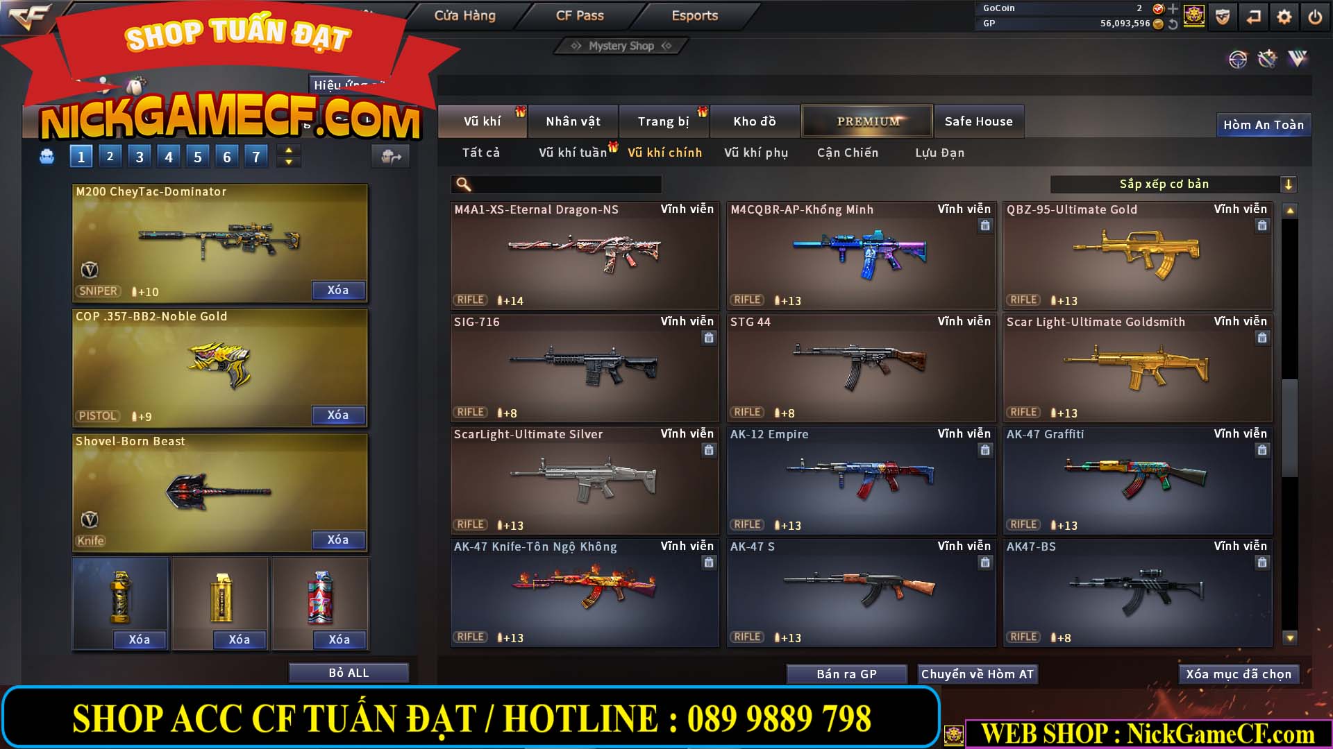 MÃ CF13354 - GIÁ : 3899K - CHIẾN C4 ĐẸP - 30 VIP - GẦN VIP4