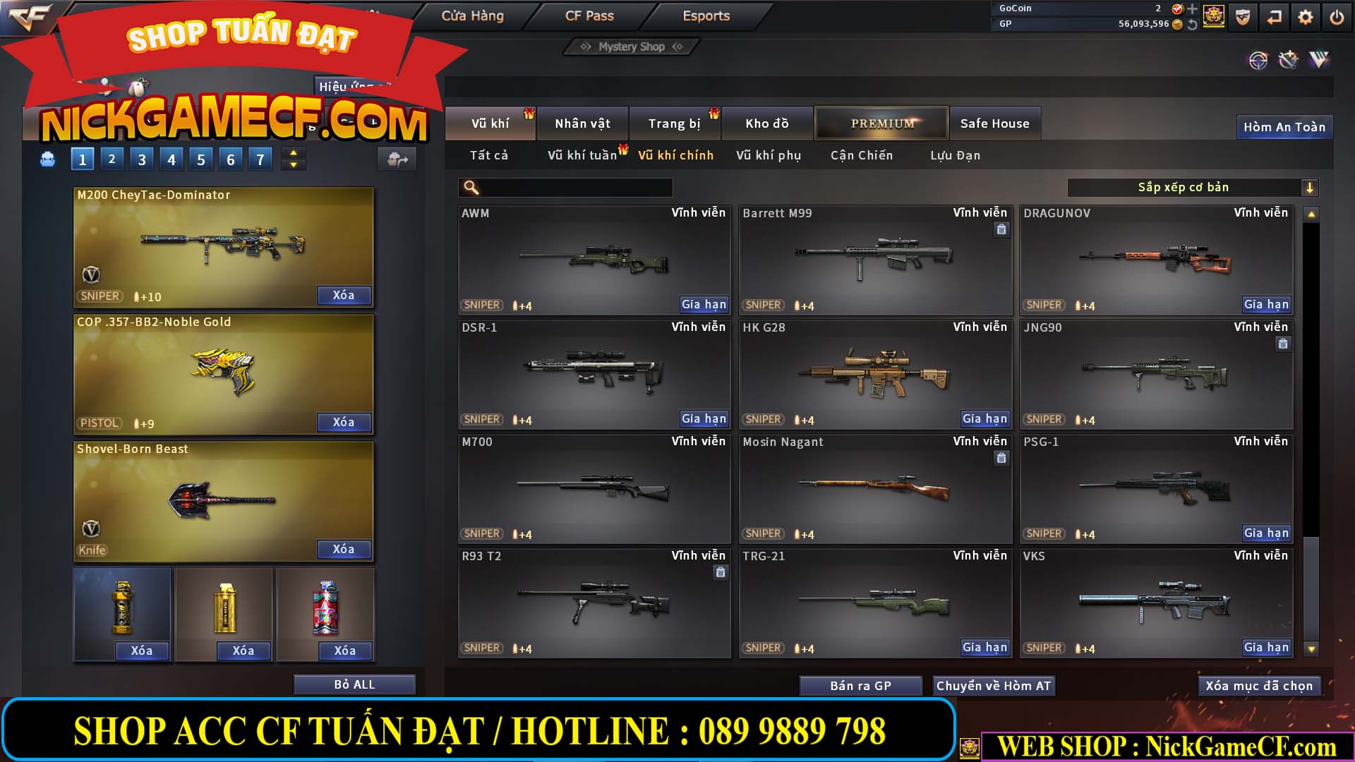 MÃ CF13354 - GIÁ : 3899K - CHIẾN C4 ĐẸP - 30 VIP - GẦN VIP4