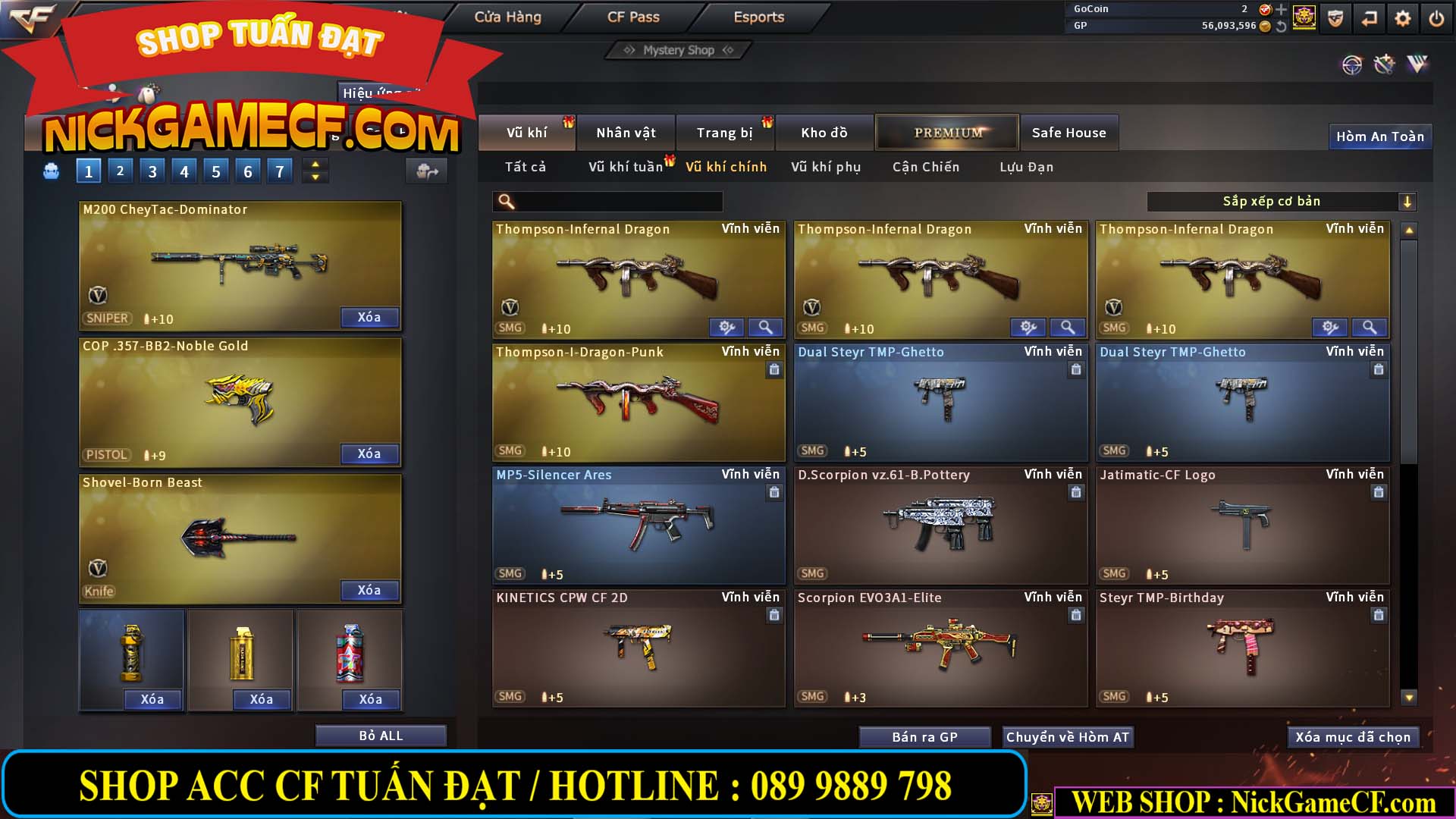 MÃ CF13354 - GIÁ : 3899K - CHIẾN C4 ĐẸP - 30 VIP - GẦN VIP4