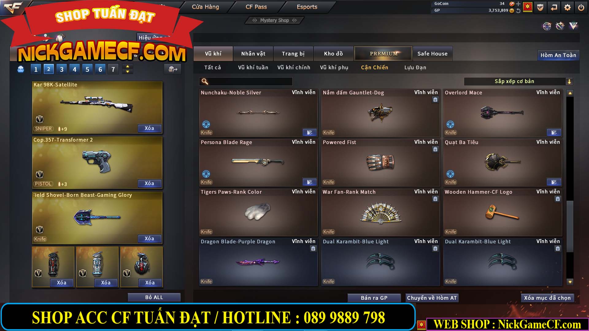 MÃ CF13366 - GIÁ : 4350K - CHIẾN C4 XINH - SNIP XỊN - 22 VIP - VIP6