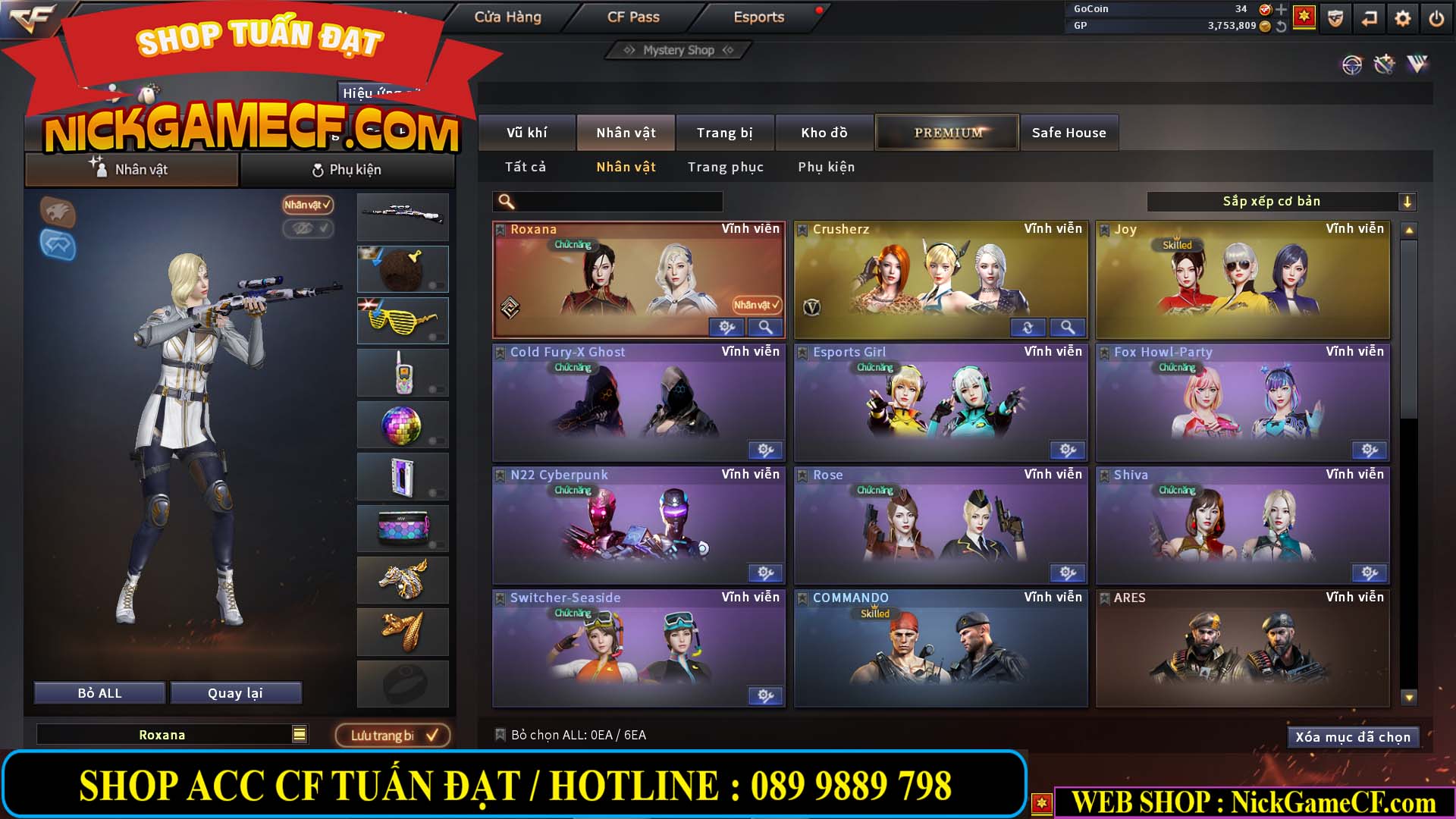 MÃ CF13366 - GIÁ : 4350K - CHIẾN C4 XINH - SNIP XỊN - 22 VIP - VIP6
