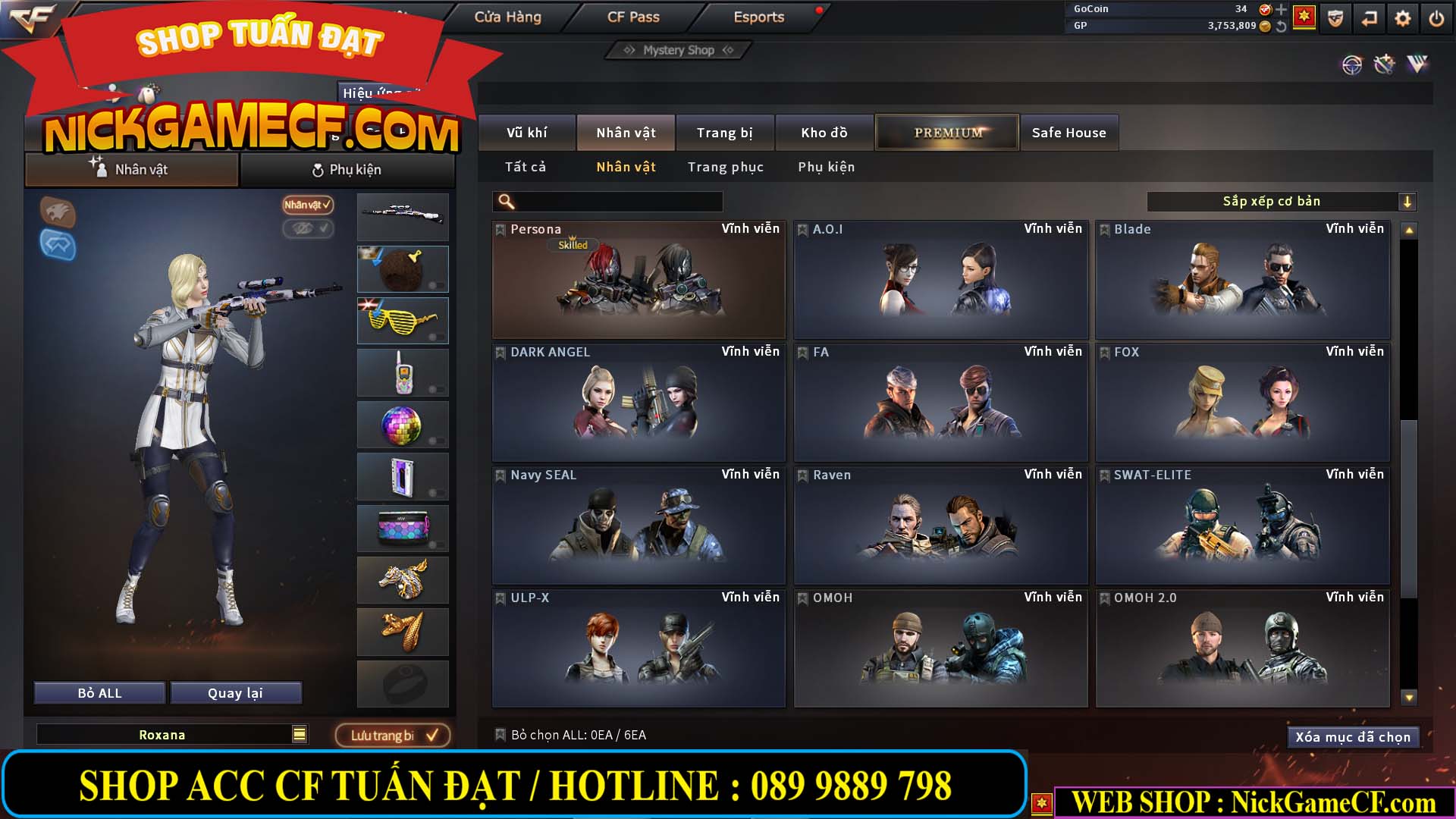 MÃ CF13366 - GIÁ : 4350K - CHIẾN C4 XINH - SNIP XỊN - 22 VIP - VIP6