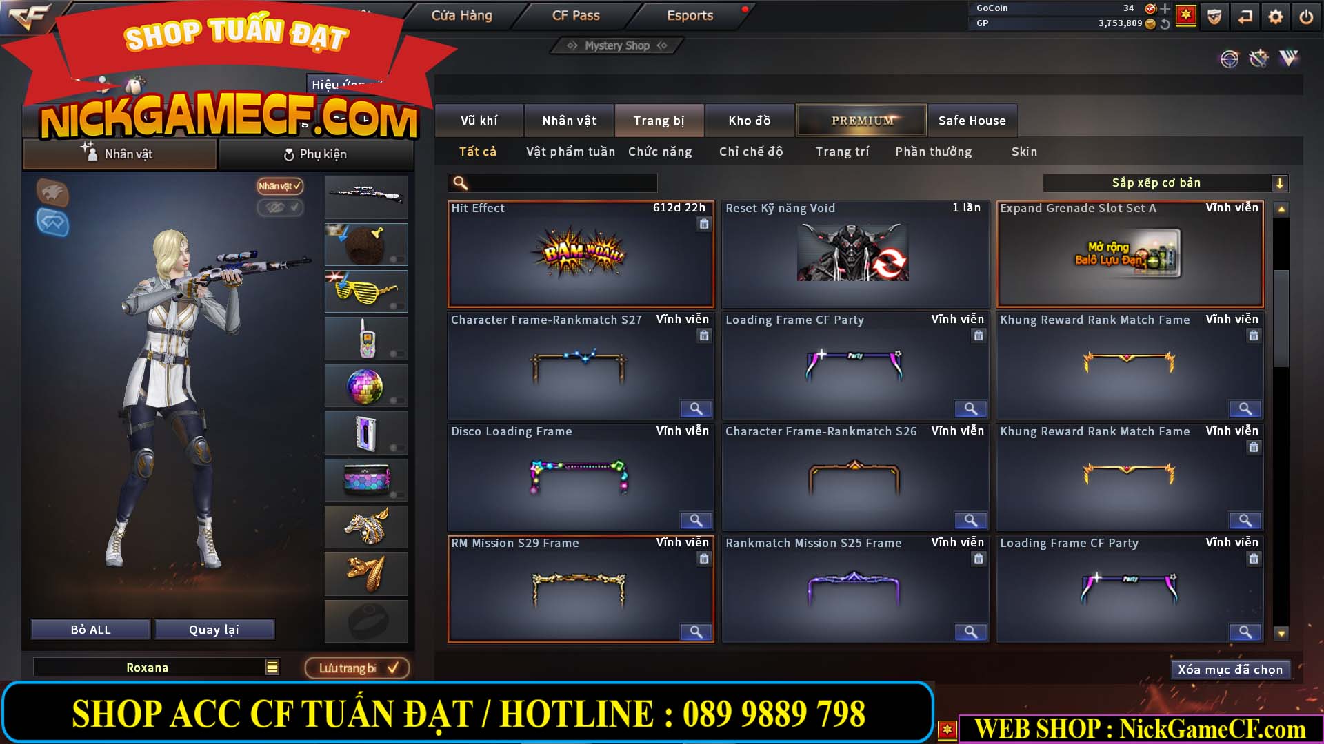 MÃ CF13366 - GIÁ : 4350K - CHIẾN C4 XINH - SNIP XỊN - 22 VIP - VIP6