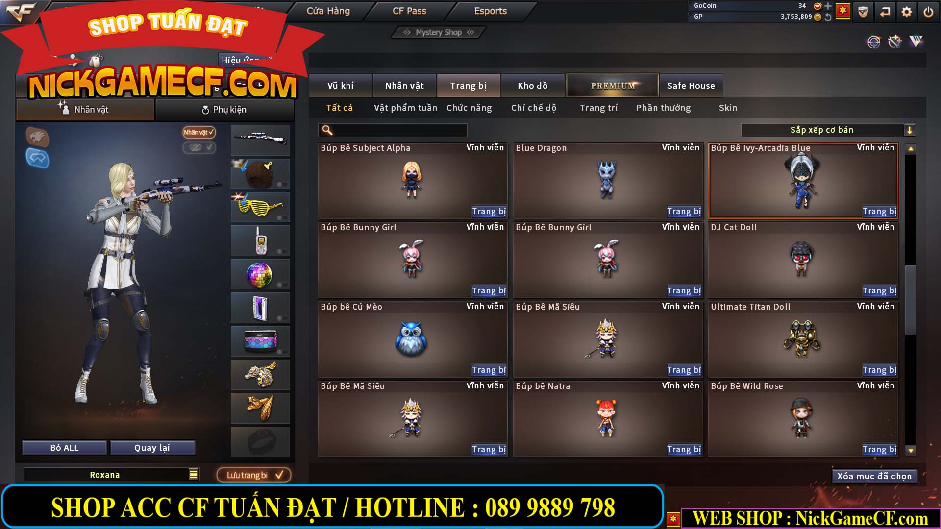 MÃ CF13366 - GIÁ : 4350K - CHIẾN C4 XINH - SNIP XỊN - 22 VIP - VIP6