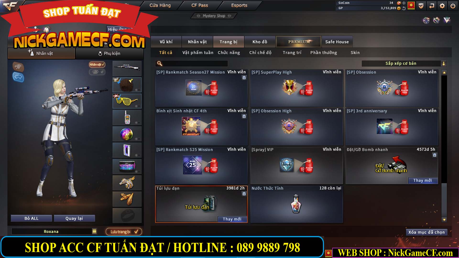 MÃ CF13366 - GIÁ : 4350K - CHIẾN C4 XINH - SNIP XỊN - 22 VIP - VIP6