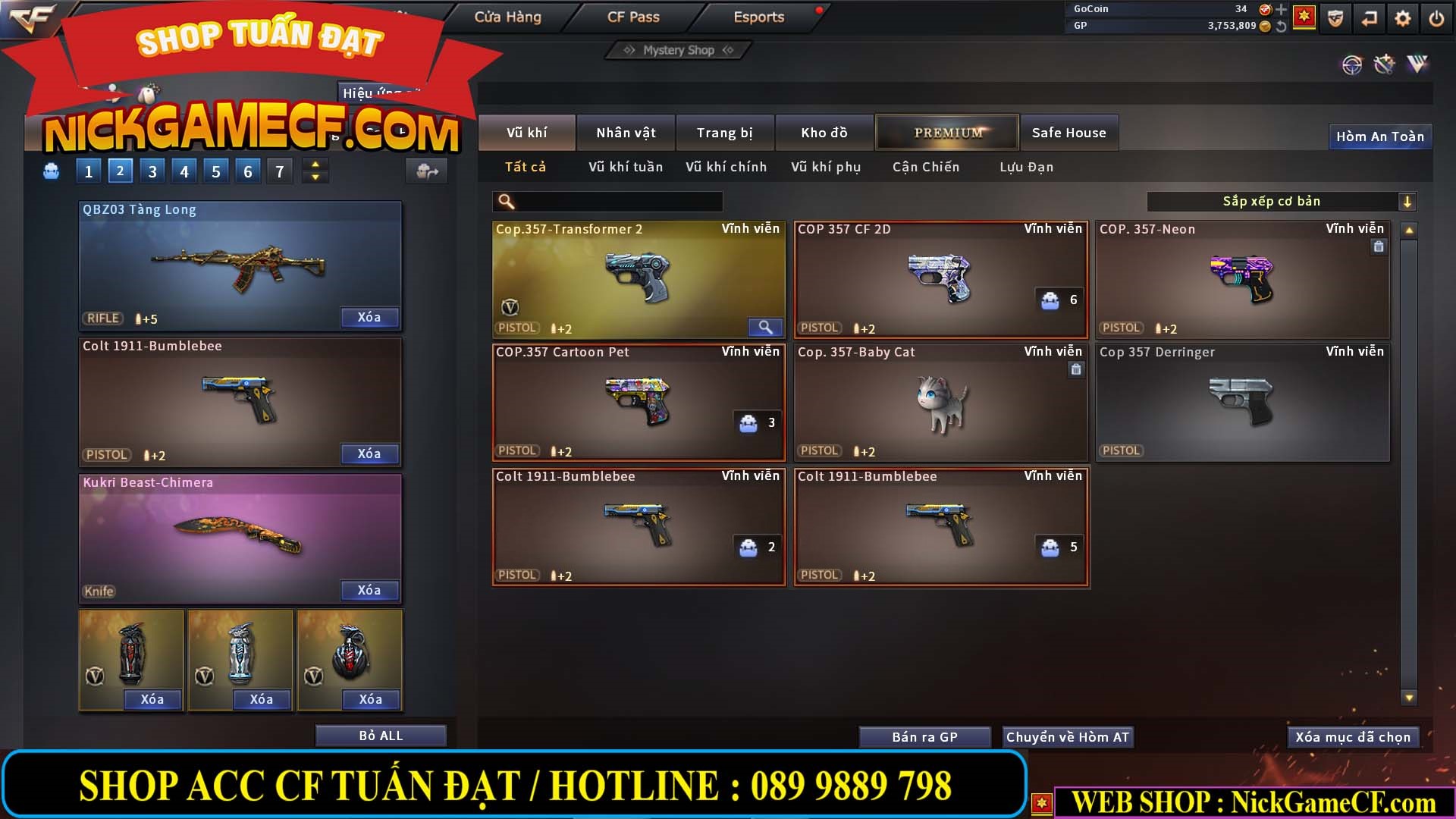 MÃ CF13366 - GIÁ : 4350K - CHIẾN C4 XINH - SNIP XỊN - 22 VIP - VIP6