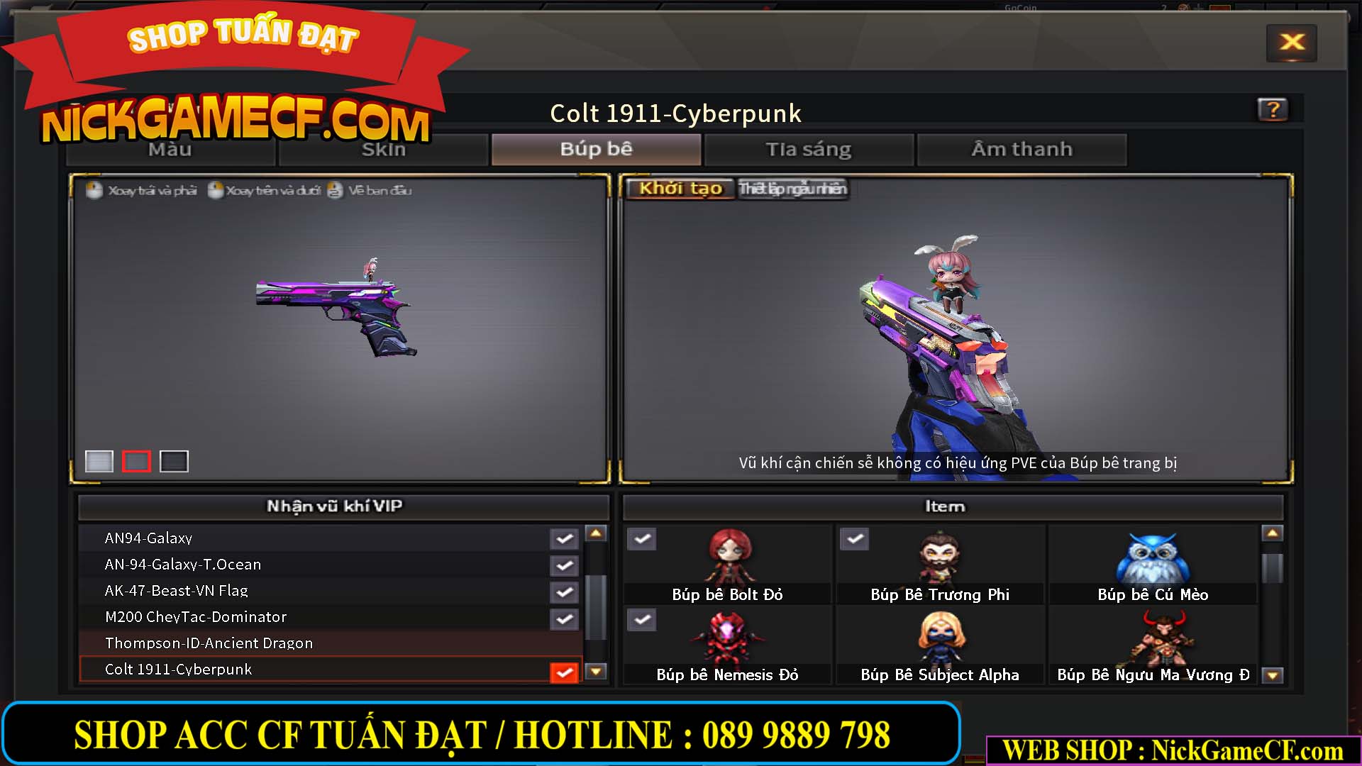 MÃ CF13373 - GIÁ : 2450K - CHIẾN C4 SIÊU XINH - 14 VIP - VIP4