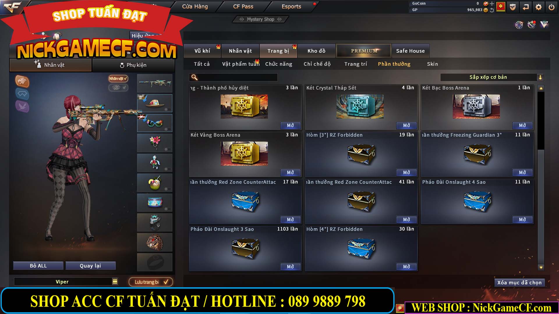 MÃ CF13373 - GIÁ : 2450K - CHIẾN C4 SIÊU XINH - 14 VIP - VIP4