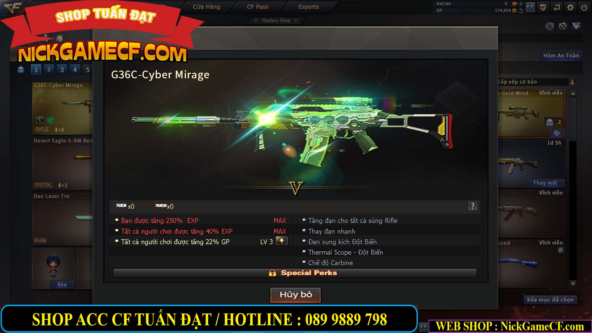 MÃ CF13388 - GIÁ : 899K - G36 VIP - M200 NOBLE