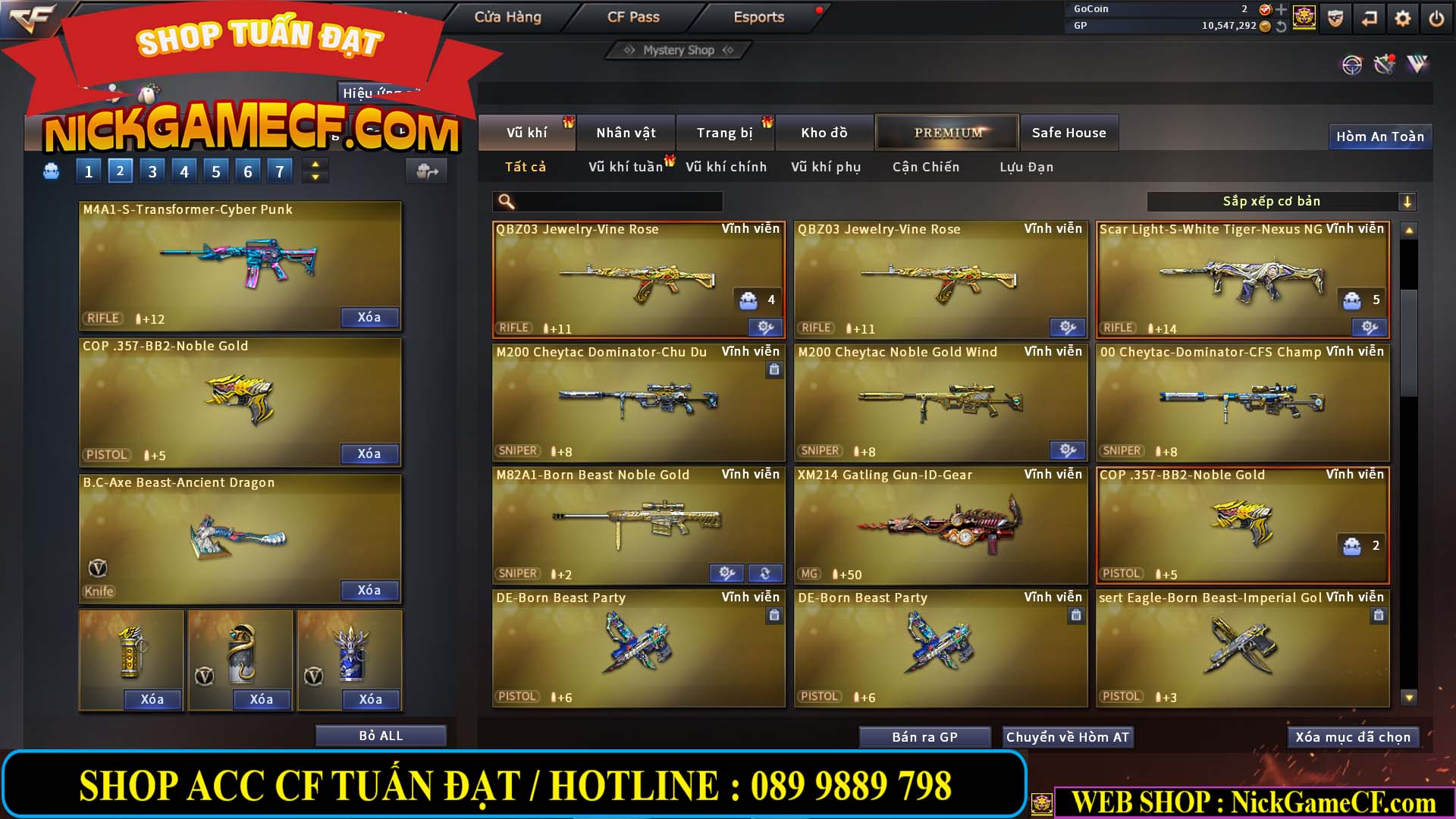 MÃ CF13396 - GIÁ : 5999K - DÂN CHƠI C4 SƯU TẦM - VIP7
