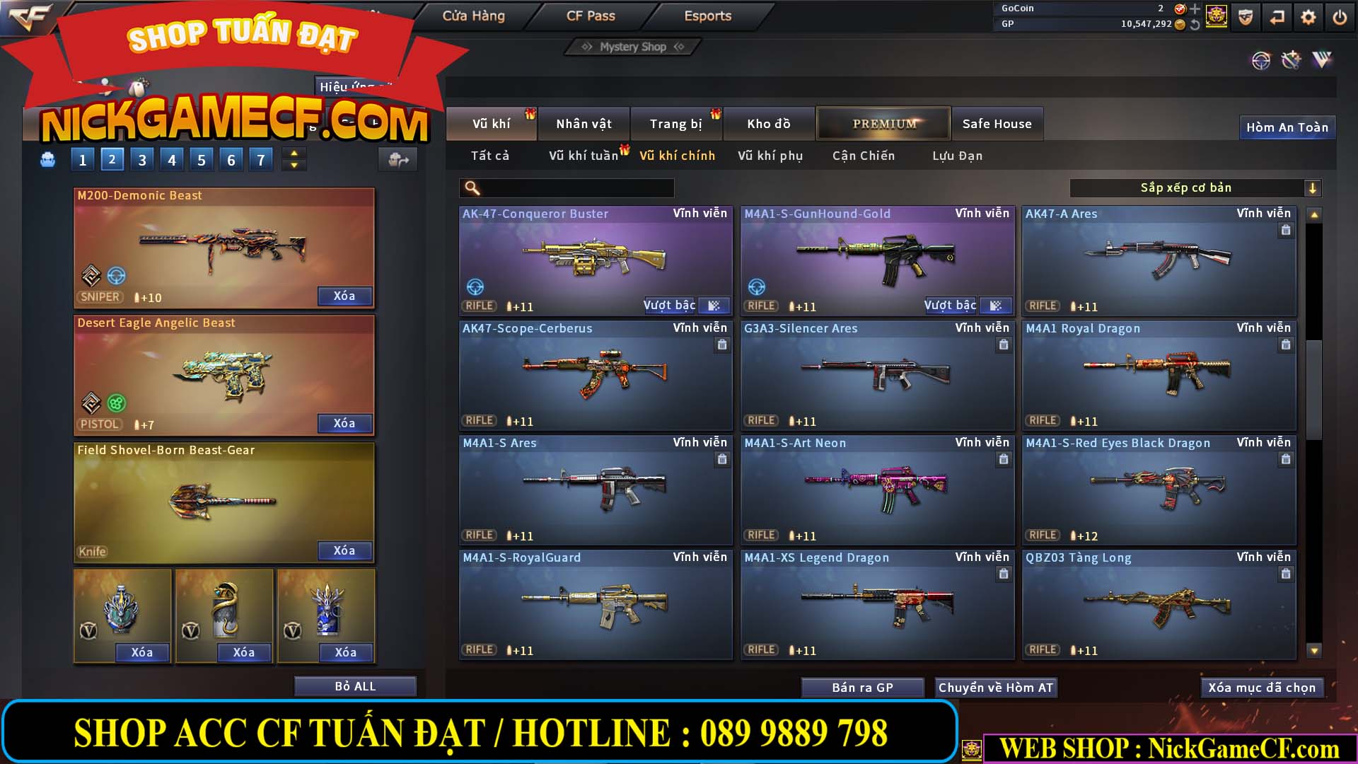 MÃ CF13396 - GIÁ : 5999K - DÂN CHƠI C4 SƯU TẦM - VIP7