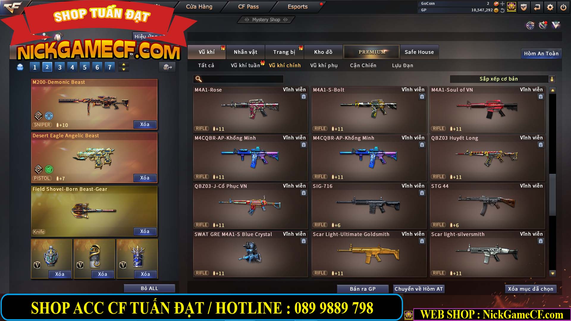 MÃ CF13396 - GIÁ : 5999K - DÂN CHƠI C4 SƯU TẦM - VIP7