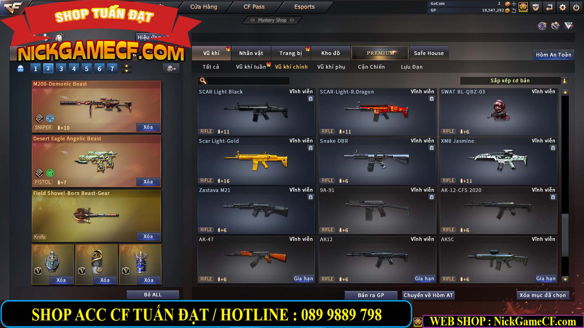 MÃ CF13396 - GIÁ : 5999K - DÂN CHƠI C4 SƯU TẦM - VIP7