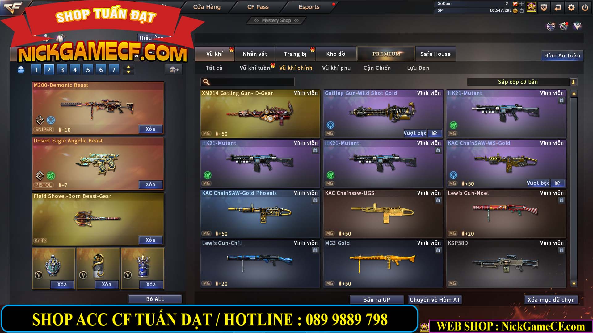 MÃ CF13396 - GIÁ : 5999K - DÂN CHƠI C4 SƯU TẦM - VIP7