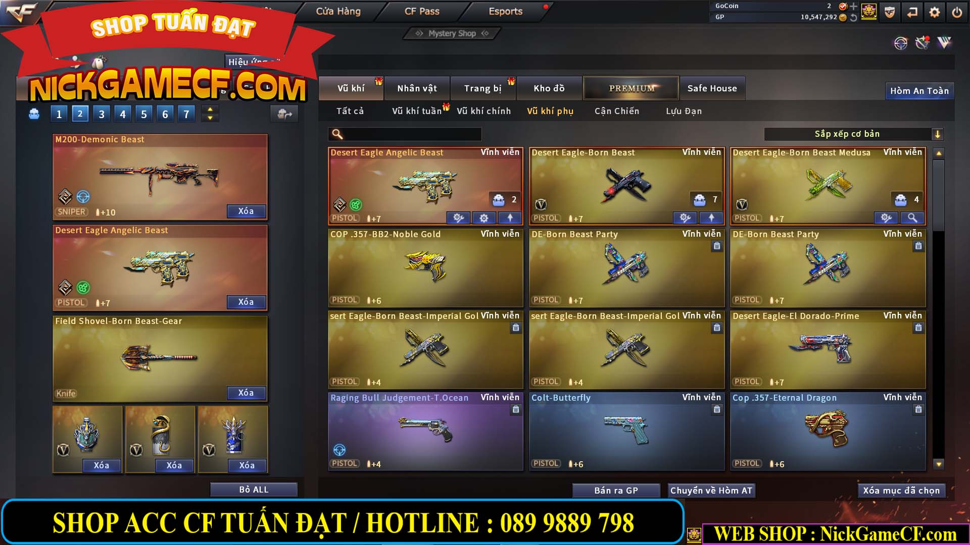 MÃ CF13396 - GIÁ : 5999K - DÂN CHƠI C4 SƯU TẦM - VIP7