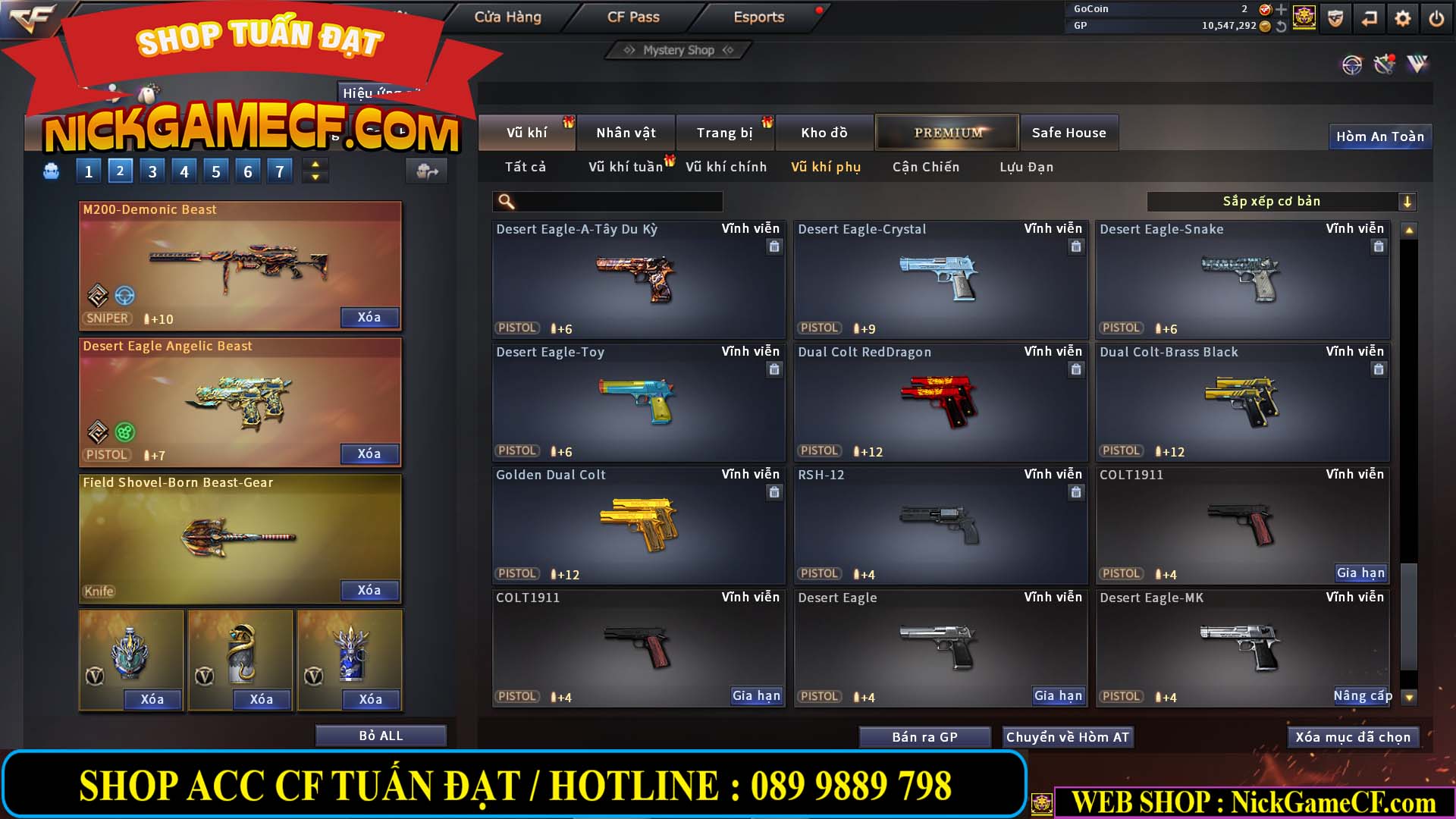 MÃ CF13396 - GIÁ : 5999K - DÂN CHƠI C4 SƯU TẦM - VIP7